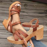 Orthopedic Braided Block Heels