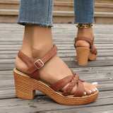 Orthopedic Braided Block Heels