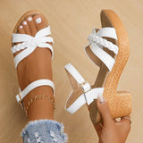 Orthopedic Braided Block Heels